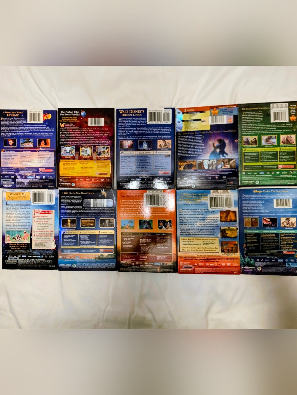 Disney DVD Collection Lot – Platinum & Special Editions – 10 Movies